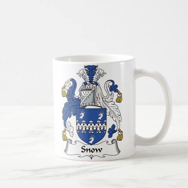 Mug Crête de famille de neige (Droite)