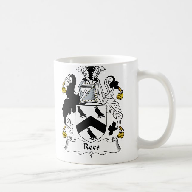Mug Crête de famille de Rees (Droite)