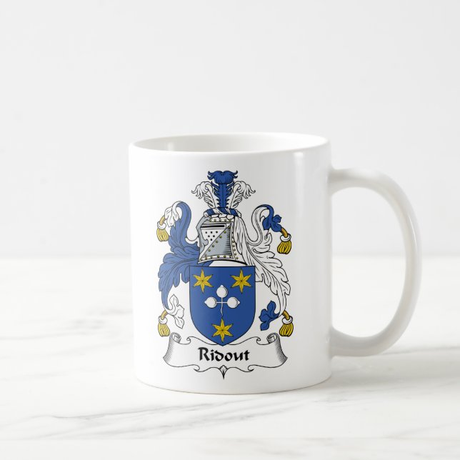 Mug Crête de famille de Ridout (Droite)