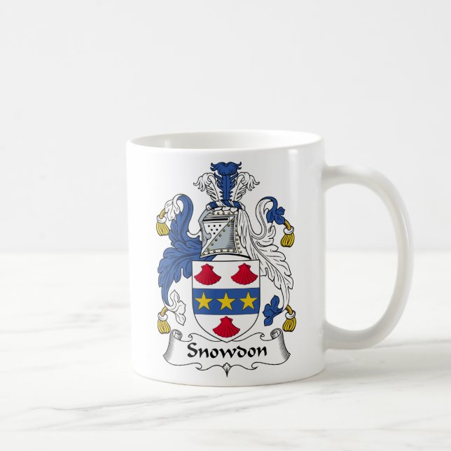 Mug Crête de famille de Snowdon (Droite)