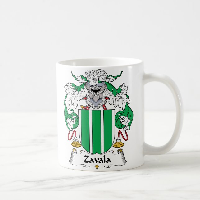 Mug Crête de famille de Zavala (Droite)