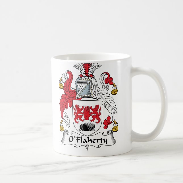 Mug Crête de famille d'O'Flaherty (Droite)