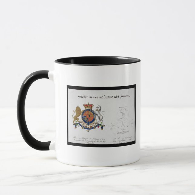 Mug Crête du roi du Royaume-Uni de grand B (Gauche)