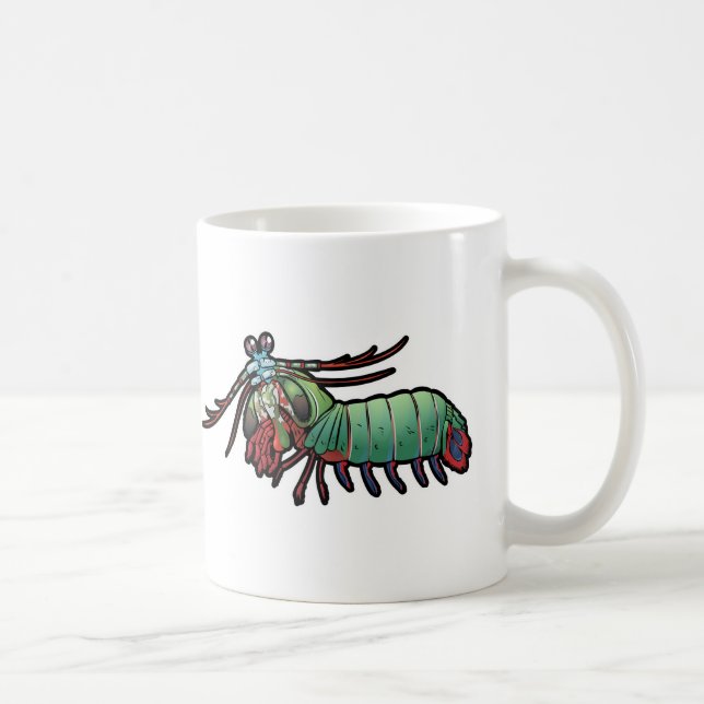 Mug Crevette de mante de paon (Droite)