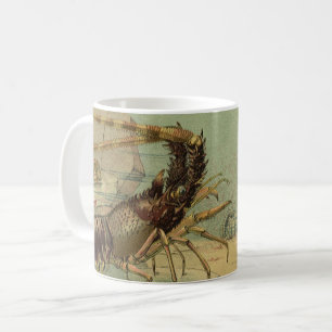Mug Crevettes marines, animaux de l'océan Vintage