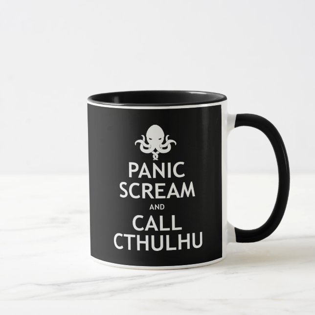 Mug Cri perçant et appel Cthulhu de panique (Droite)