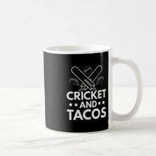 Mug Cricket Et Tacos Joueur Entraîneur Drôle Graphique