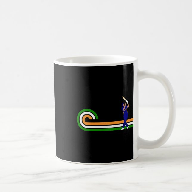 Mug Cricket Inde pour les joueurs de cricket et les jo (Droite)