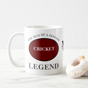 Mug Cricket Legend Monogramme Ajouter Votre Nom Annive