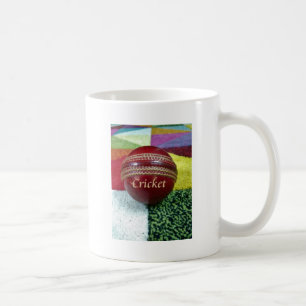 Mug Cricket : Red Hard Ball Art Print