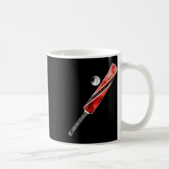 Mug Cricket Vintage Drapeau Trinité Fierté Trinidadien (Droite)