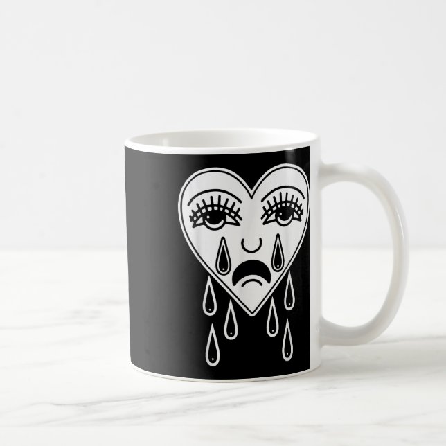Mug Crier Coeur Américain Traditionnel Tatouage Old Sc (Droite)