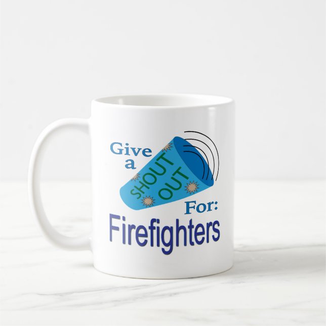 Mug Criez pour les pompiers (Gauche)