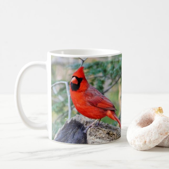 Mug Crimson Cardinal Woods (Avec donut)