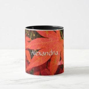 Mug Crimson Maple Feuilles - Personnalisé