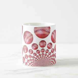 Mug Crimson Vortex : Belle Balle de Cricket Rouge