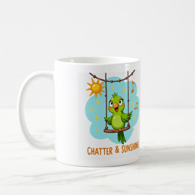 Mug Cris de perroquet et rires ensoleillés (Gauche)