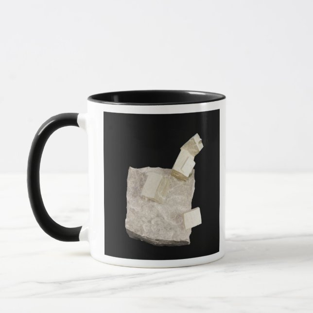 Mug Cristaux de pyrite en schiste (Gauche)