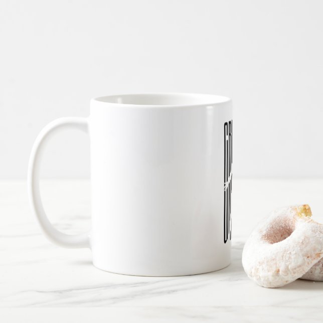 Mug Cristiano Ronaldo CR7 Silhouette Design (Avec donut)