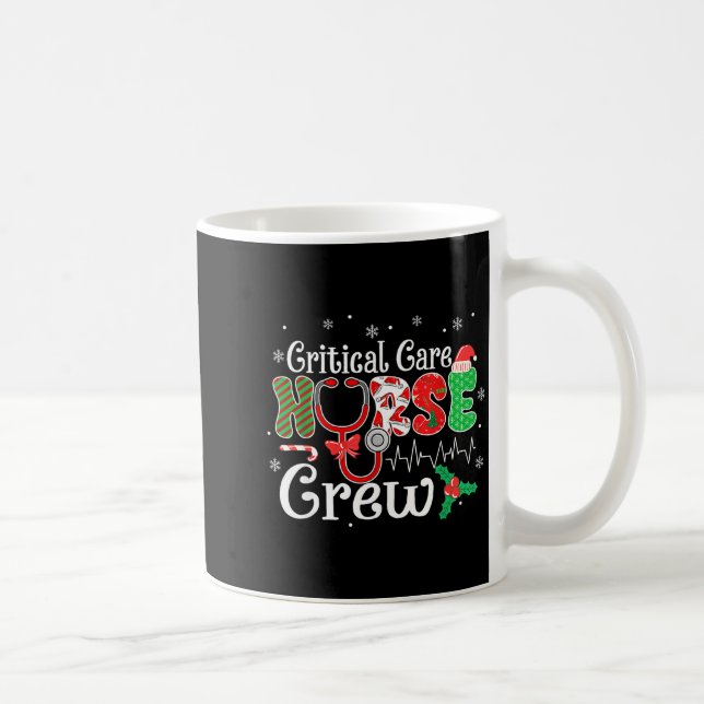 Mug Critical Care Nurse Crew Stethoscope Santa Hat Chr (Droite)