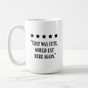 Mug Critique cinq étoiles de chef drôle