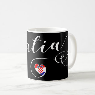 Mug Croatie, Coeur du drapeau croate