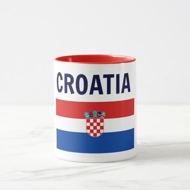 Mug Croatie - Drapeau de Croatie (Centre)