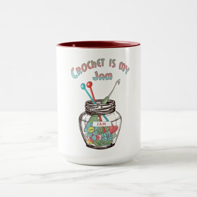 Mug "Crochet, c'est ma confiture" (Centre)