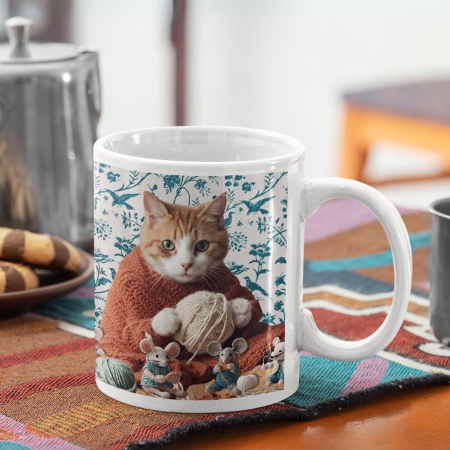 Mug Crochet Chat et souris tricot tricot (Créateur téléchargé)
