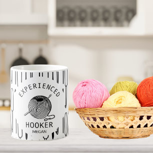 Mug Crochet noir et blanc humoristique