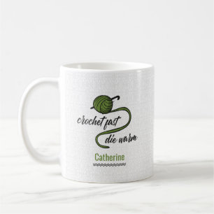 Mug Crochet Vert Olive Fast, Die Chaud