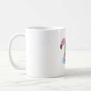 Mug Crocodile Chilling Sur Flotte De Piscine Flamant r