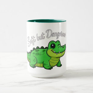 Mug Crocodile de dessin animé joueur - Doux mais dange