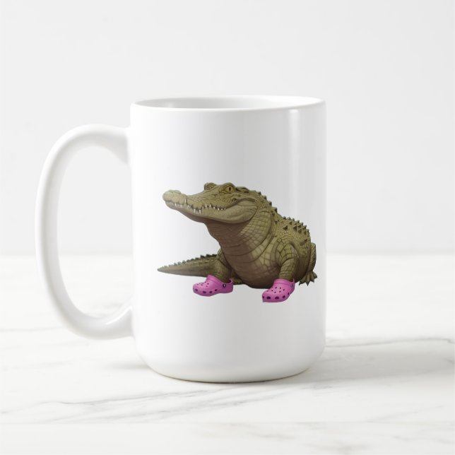 Mug Crocodile portant des chaussures croco  (Gauche)