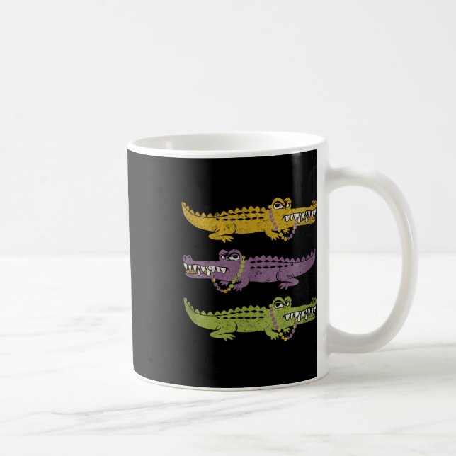 Mug Crocodiles Aligators Mardi Gras Louisiane Hommes F (Droite)