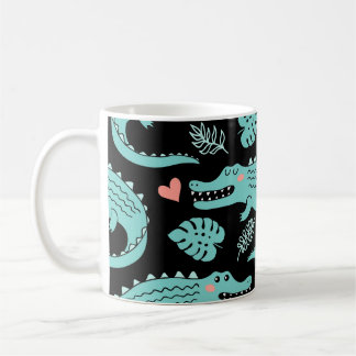 Mug Crocodiles de caricatures, motif mignon sans soudu