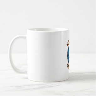 Mug Crocs qui poussent Chat noir d'Halloween Lune bleu