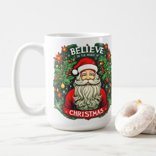 Mug Croire à la magie du Festival de Noël (Avec donut)