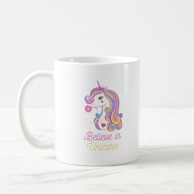 Mug Croire En La Magie Unicorne (Gauche)