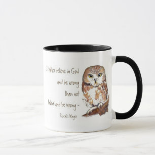 Mug Crois en Dieu, Pari de Pascal, Citation de témoign