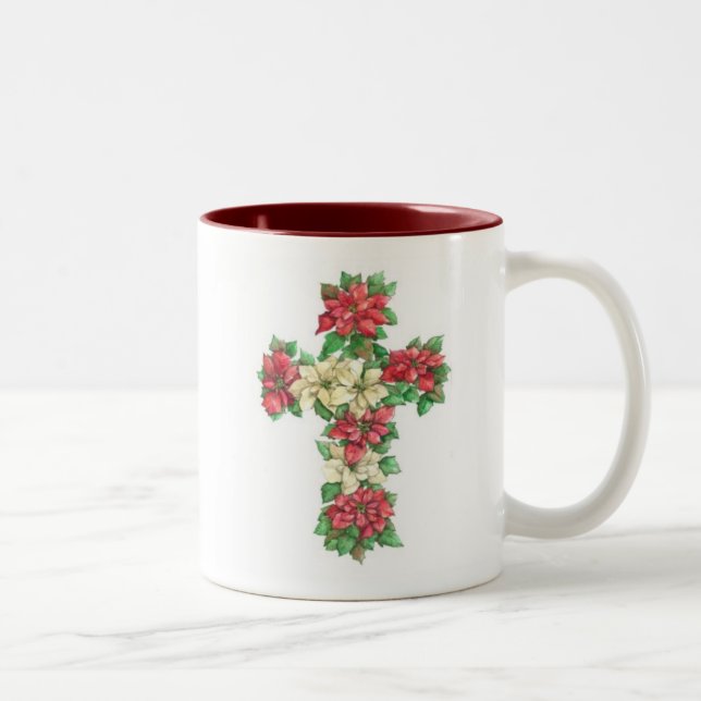 Mug croisé - Poinsettia (Droit)