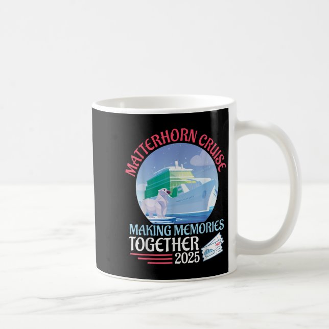 Mug Croisière à la corne Rendre des souvenirs ensemble (Droite)
