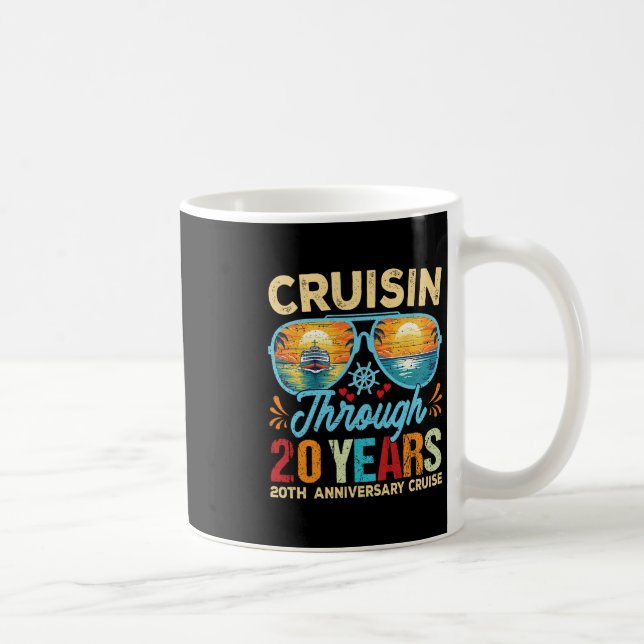 Mug Croisière à travers 20 ans 20e anniversaire de mar (Droite)