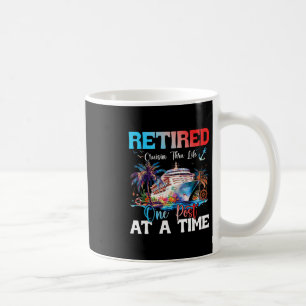 Mug Croisière à travers la vie Retraite Navire à la re