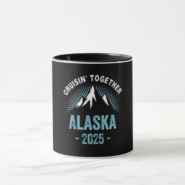 Mug Croisière Alaska 2025 Famille amis vacances Voyage (Centre)