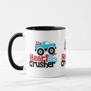 Mug Croisière Coeur de Camion Monster bleu Valentine