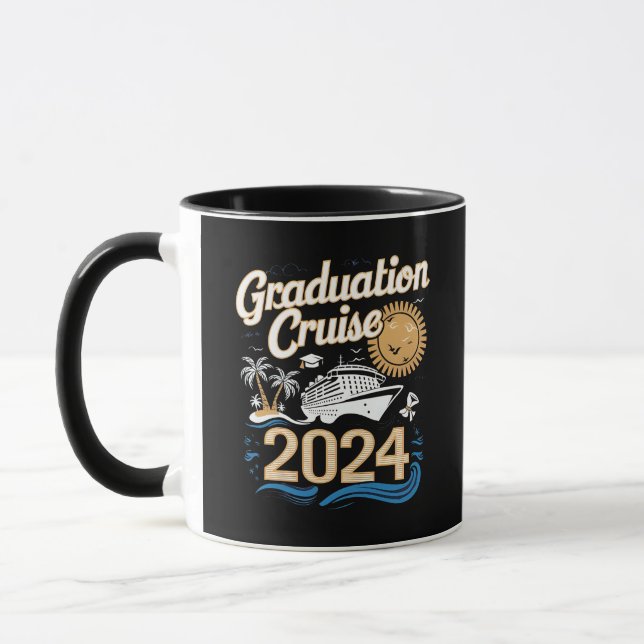 Mug Croisière de fin d'études 2024 Aventure océanique (Gauche)