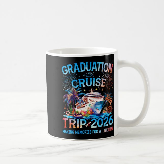 Mug Croisière de fin d'études 2026 C'est une vacance d (Droite)