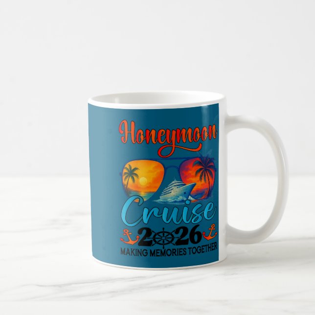 Mug Croisière de lune de miel 2026 Œuvre d'art juste m (Droite)