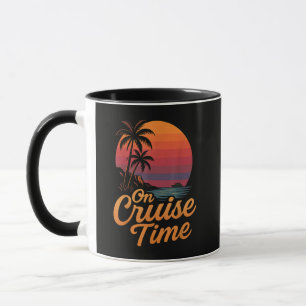 Mug Croisière de vacances au coucher du soleil sous le